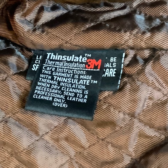 Wilson’s Brown L Leather Vintage Jacket Thinsulate removable liner Classic Y2K - Picture 6 of 12